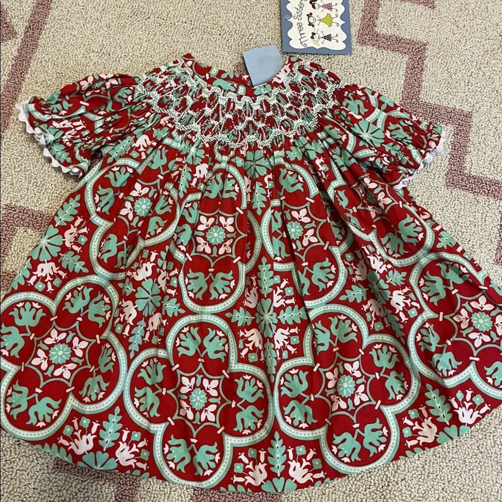 Three Sisters Smocked Dress NWT